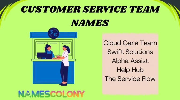 Customer Service Team Names