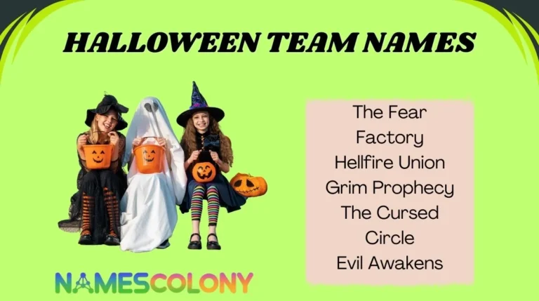 Halloween Team Names