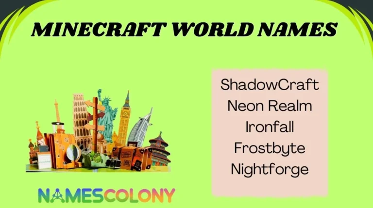 Minecraft World Names