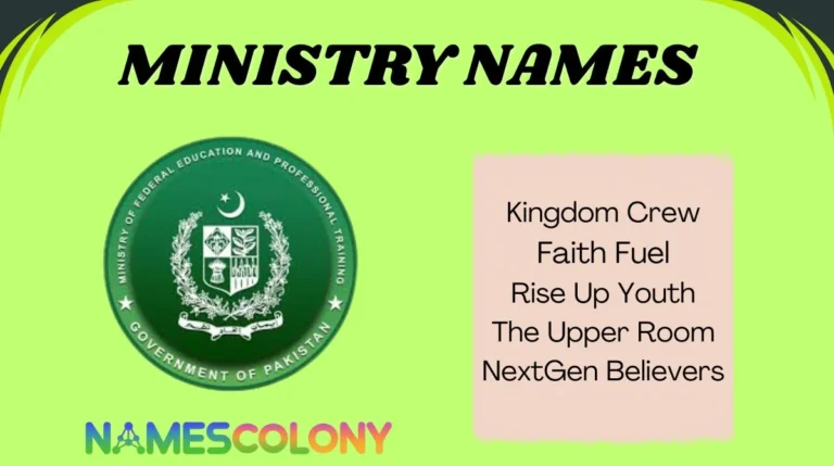Ministry Names