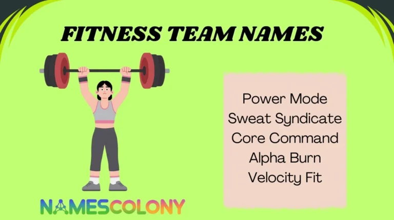 Fitness Team Names