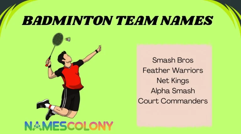 Badminton Team Names