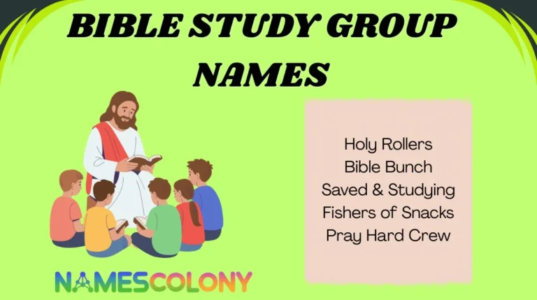 Bible Study Group Names