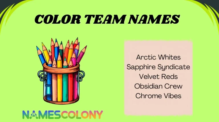 Color Team Names