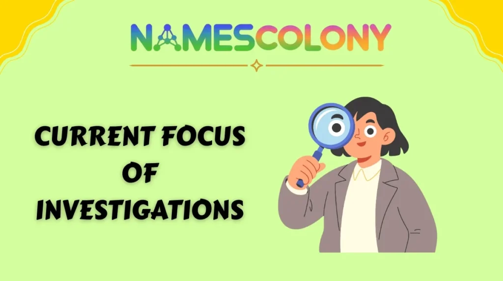 Current focus of investigations