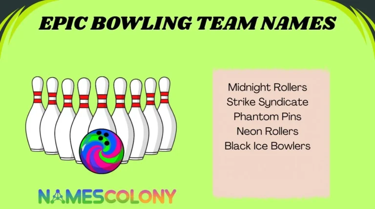 Epic Bowling Team Names
