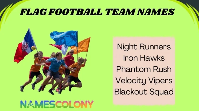 Flag Football Team Names