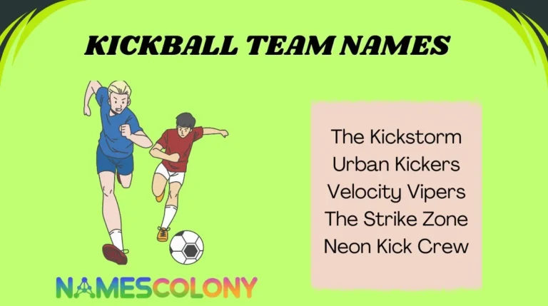 Kickball Team Names