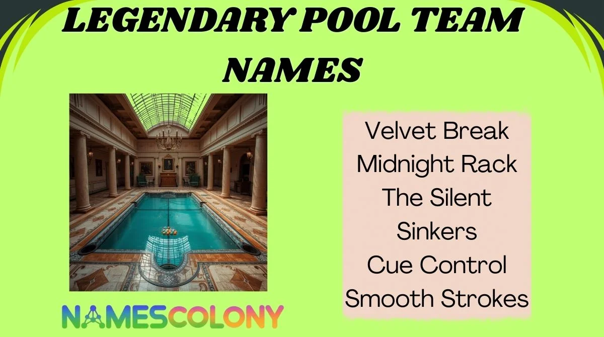 Pool Style Names 🎱 131+ Legendary Pool Team Names to Dominate the Table in (2026 Updated)