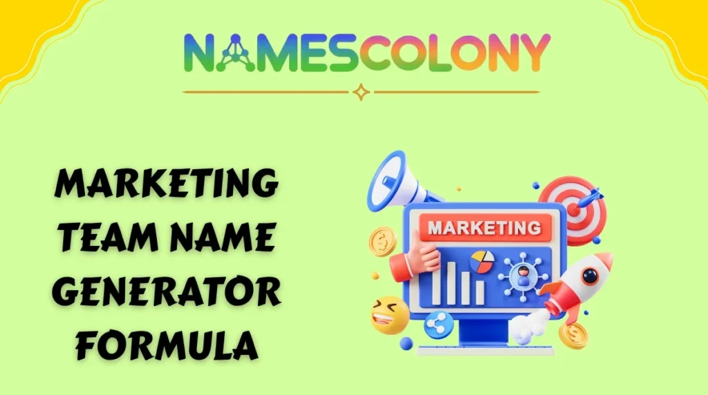 Marketing Team Name Generator Formula