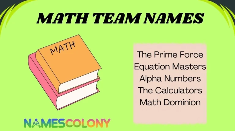 Math Group Names First Grade 🔢 194+ Math Team Names That Multiply Your Squad’s Power (2026 Updated)