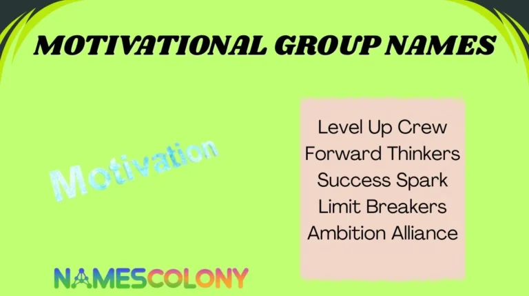 Motivational Group Names