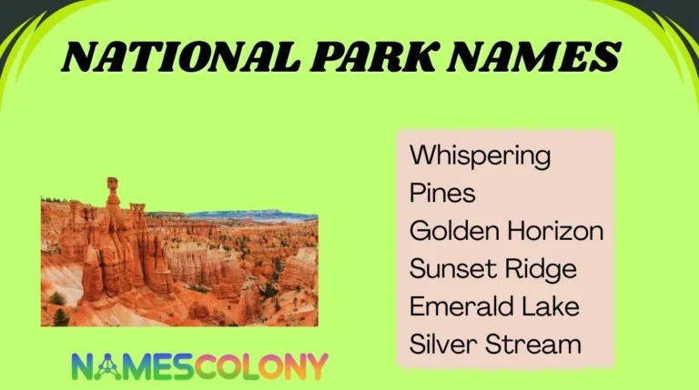 National Park Names