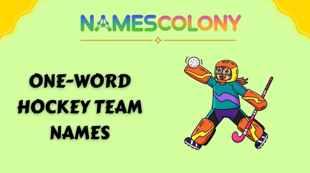 One-Word Hockey Team Names