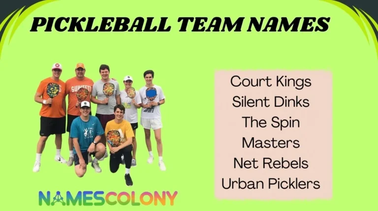 Pickleball Team Names