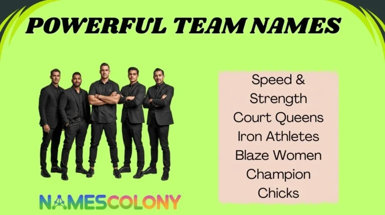 Powerful Team Names