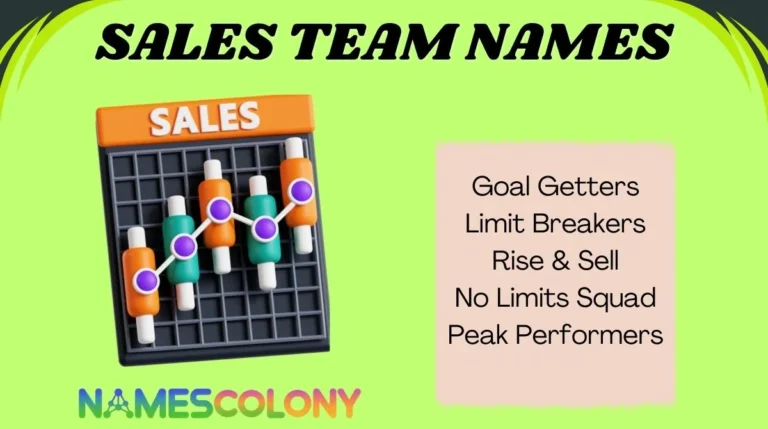 Sales Team Names