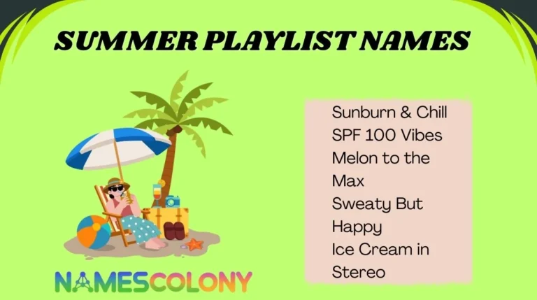 Summer Playlist Names