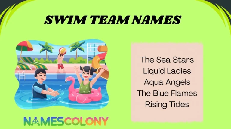 Swim Team Names