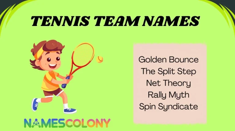Tennis Team Names
