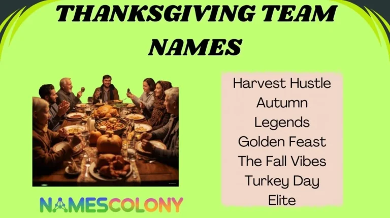 Thanksgiving Team Names