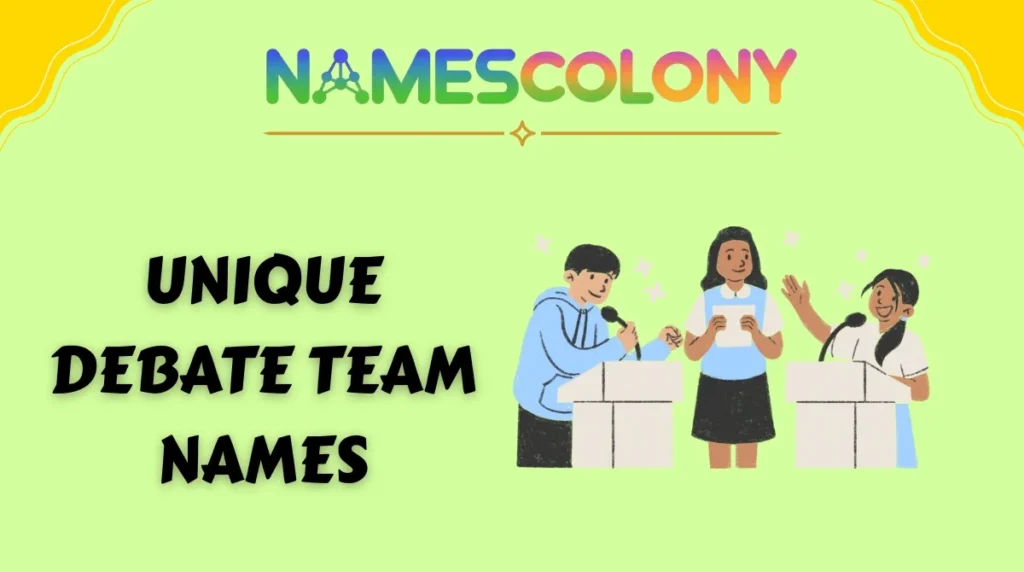 Unique Debate Team Names