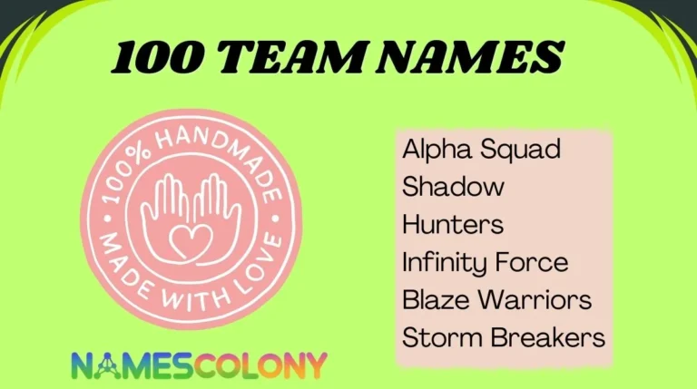 100 Team Names