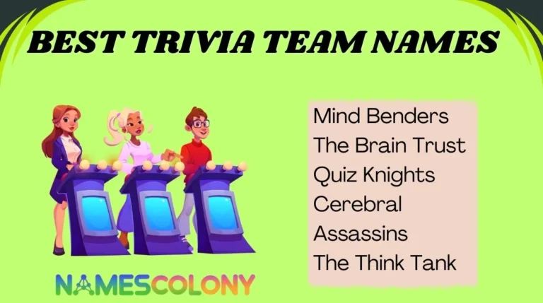 Best Trivia Team Names