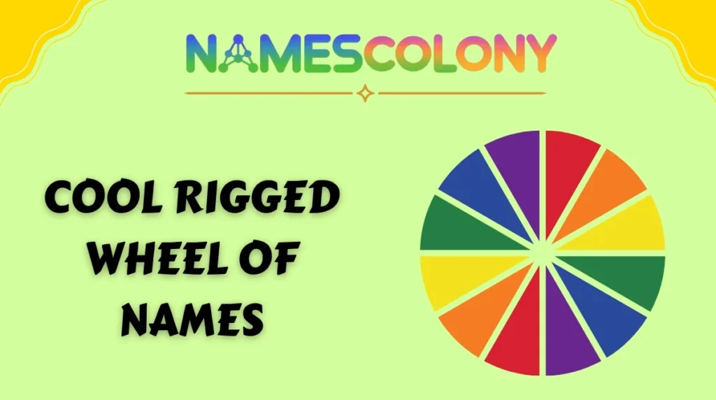 Cool Rigged Wheel of Names