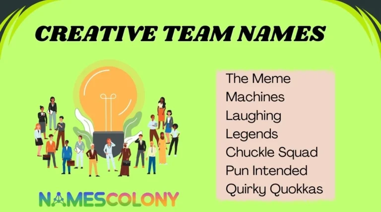 Creative Team Names
