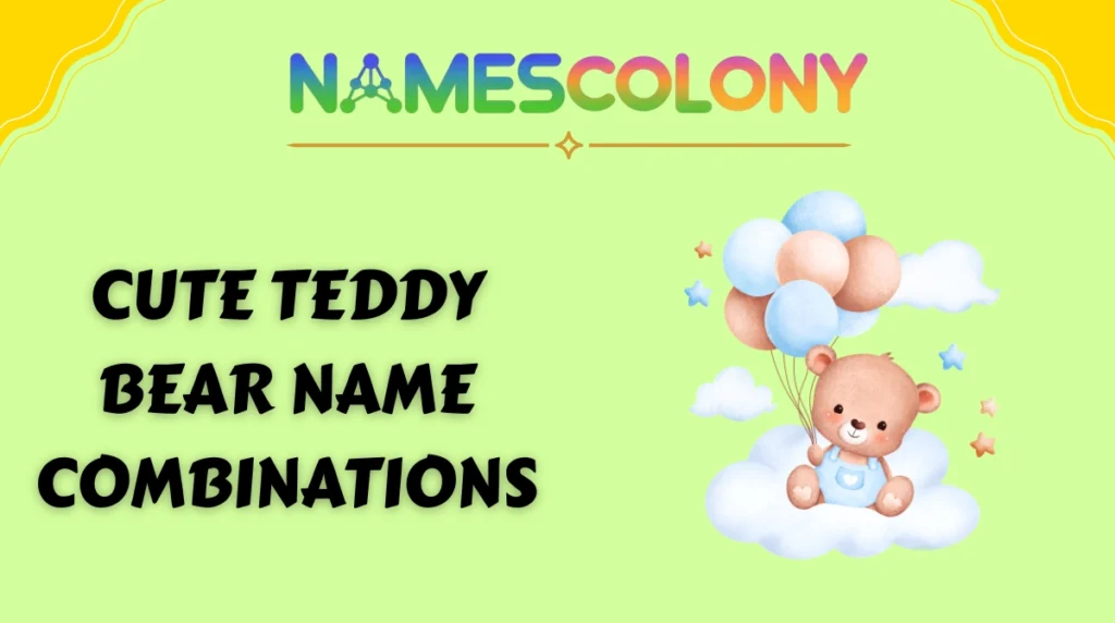 Cute Teddy Bear Name Combinations