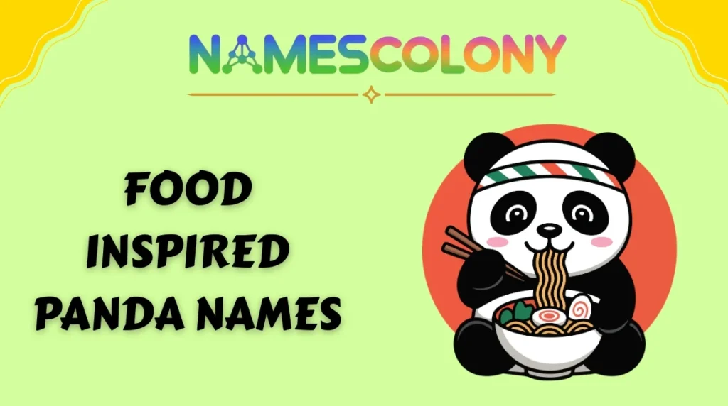 Food-Inspired Panda Names