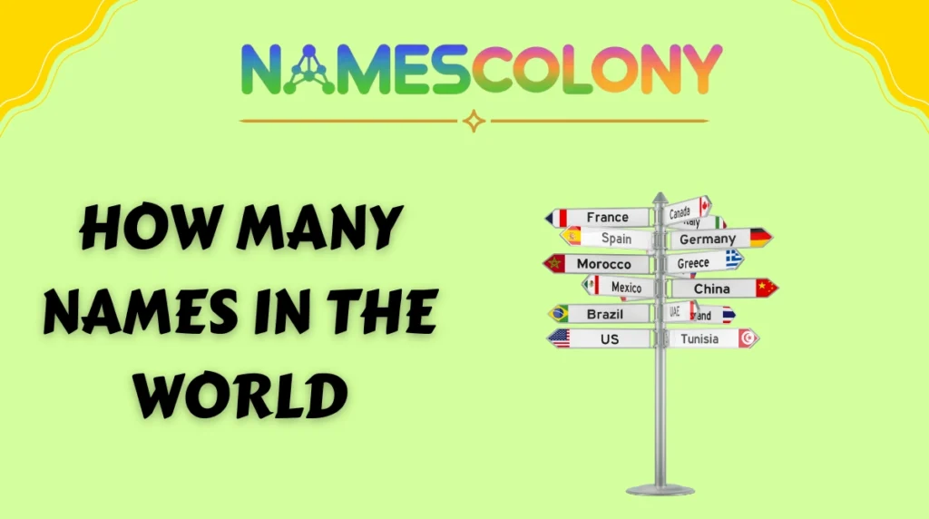 How many names in the world