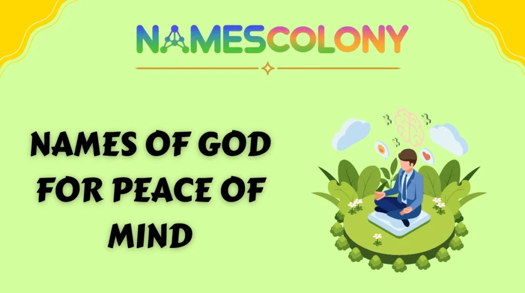 Names of God for Peace of Mind