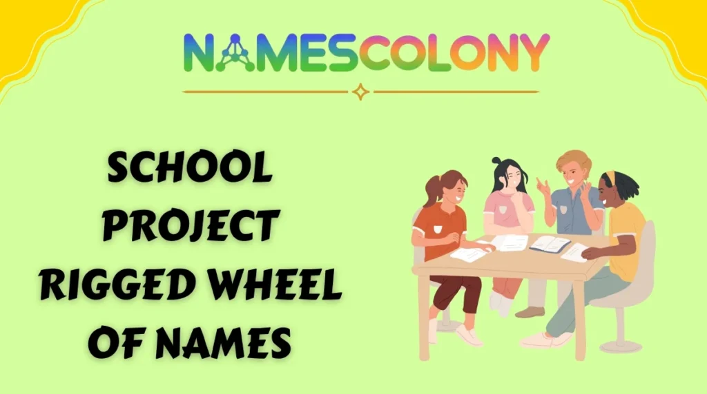 School Project Rigged Wheel of Names