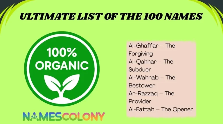 Ultimate List of the 100 Names