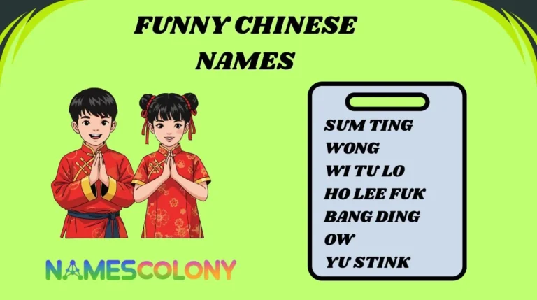 Funny Chinese Names