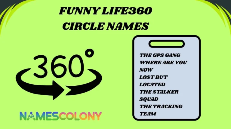 Funny Life360 Circle Names