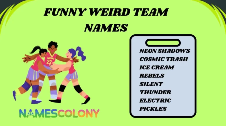 Funny Weird Team Names
