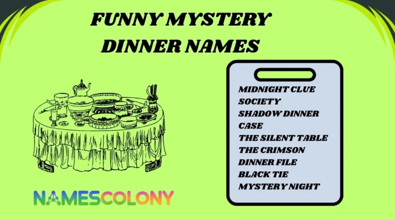 Funny Mystery Dinner Names