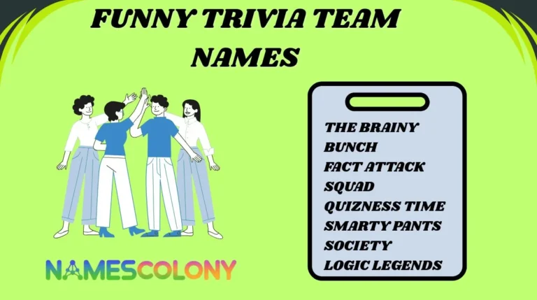 Funny Trivia Team Names