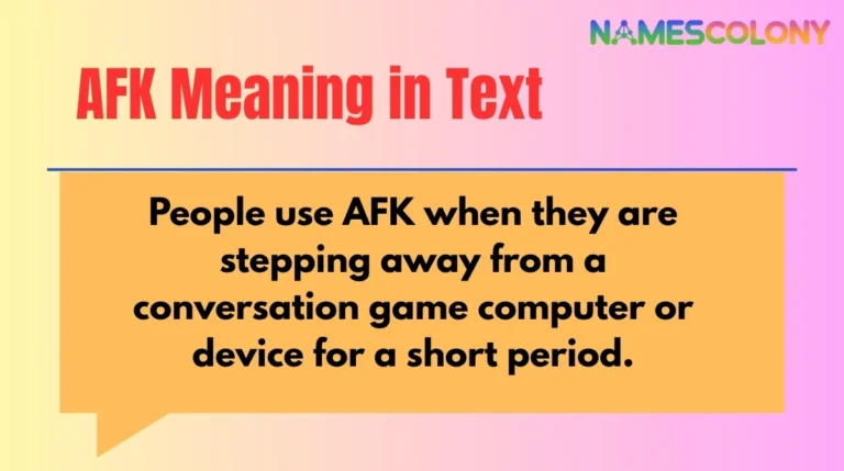 AFK Meaning in Text