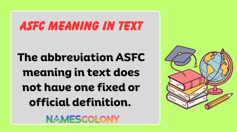 ASFC Meaning in Text