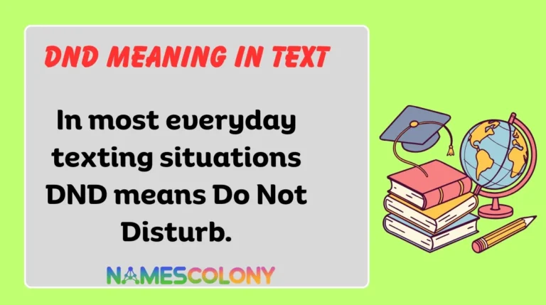 DND Meaning in Text
