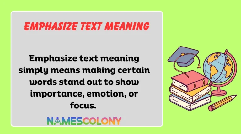 Emphasize Text Meaning