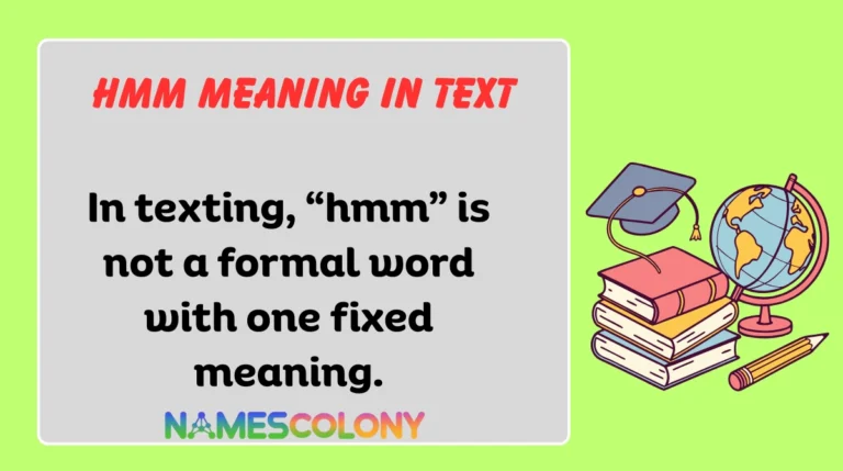 Hmm Meaning in Text