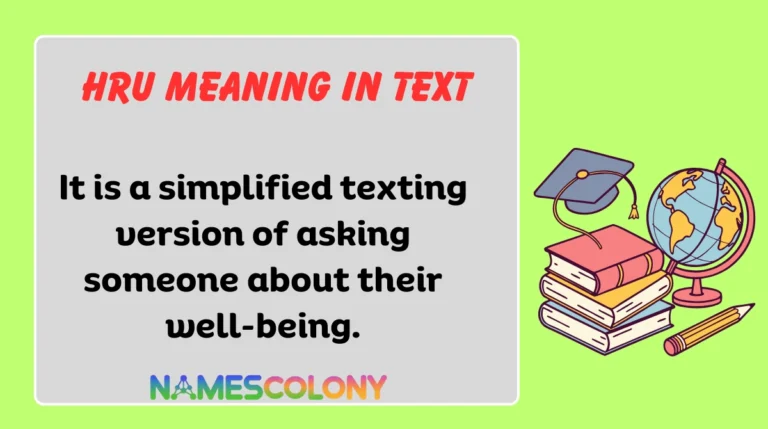 Hru Meaning in Text
