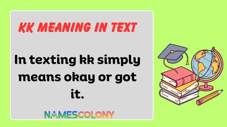 KK Meaning in Text