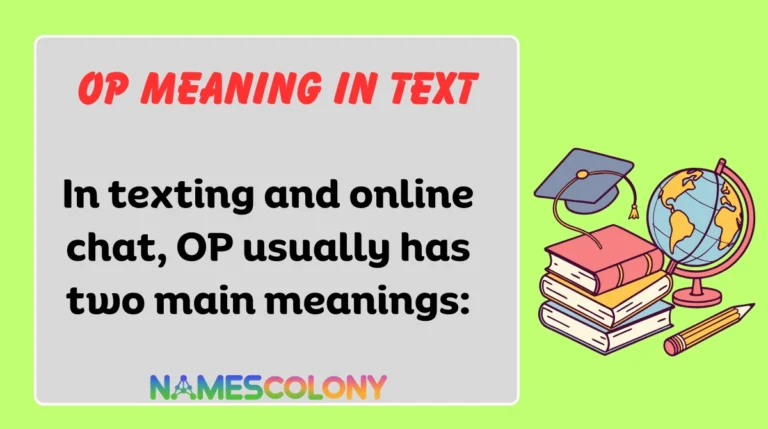 OP Meaning in Text