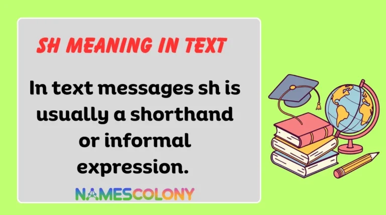 SH Meaning in Text